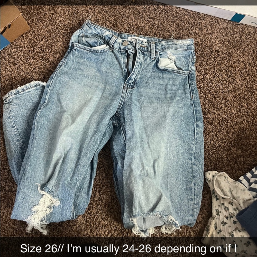 Flying Monkey Light Blue Boyfriend Jeans